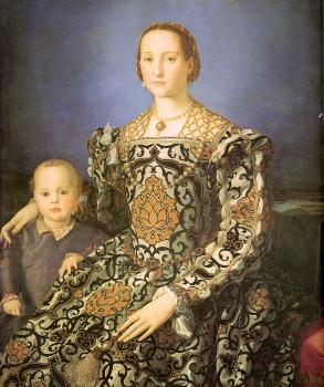Agnolo Bronzino : Eleanora di Toledo with her son Giovanni de' Medici